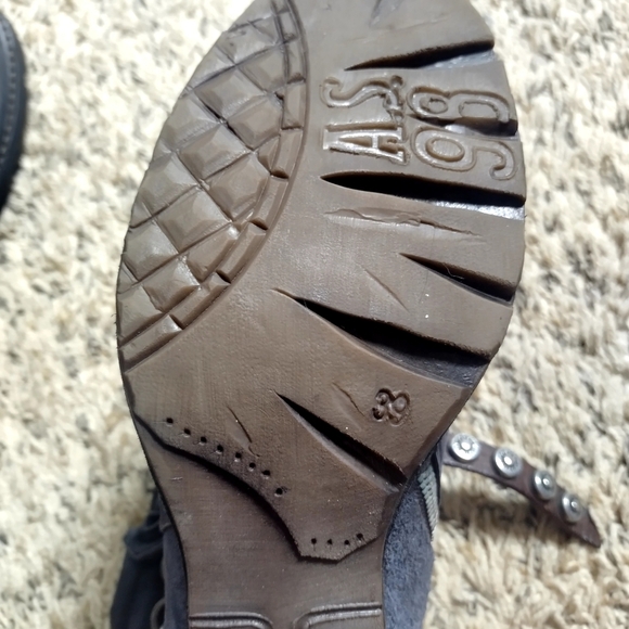 A.S. 98 Chester Distressed Moto Boot in nebbia Sz 39/9 - Picture 8 of 8